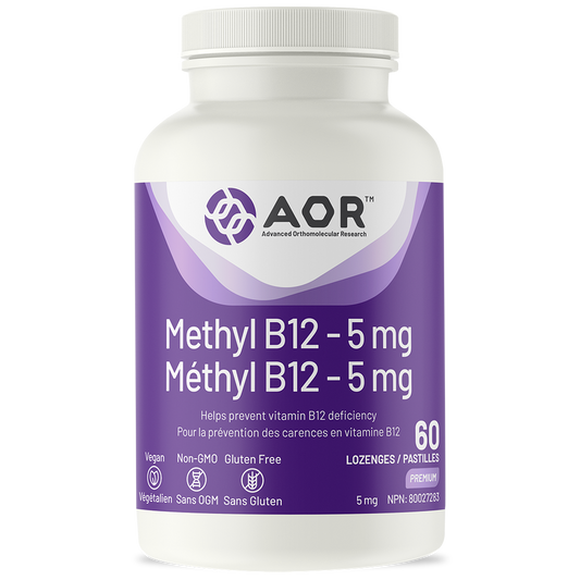 AOR Methyl B12 - 5mg 60 Lozenges- AOR-The Health Store- Default Title