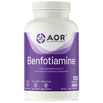 AOR Benfotiamine 120 V Caps- AOR-The Health Store- Default Title