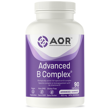 AOR Advanced B Complex- AOR-The Health Store- 90 Caps