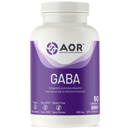 AOR Gaba 600mg 60 V Caps- AOR-The Health Store- Default Title