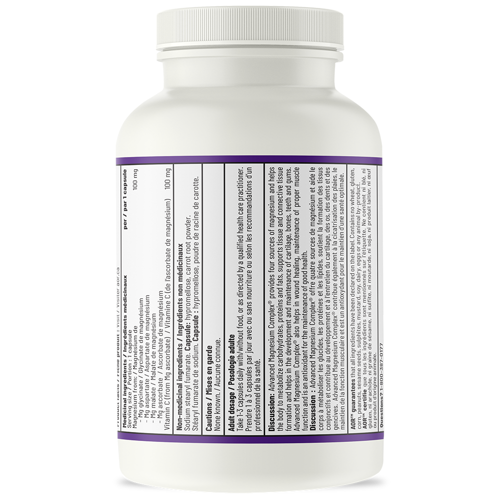 AOR Advanced Magnesium Complex 200mg 90 V Caps- AOR-The Health Store- Default Title