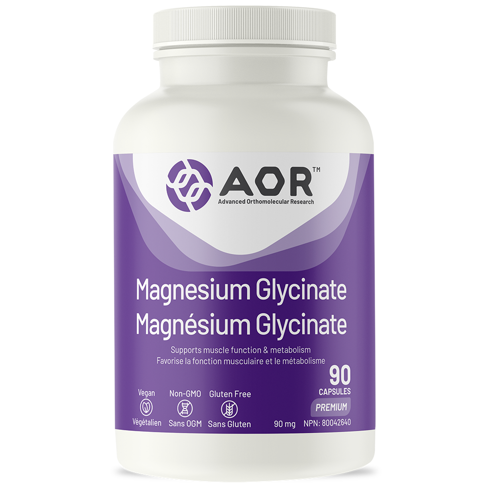 AOR Magnesium Glycinate 90 V Caps- AOR-The Health Store- Default Title