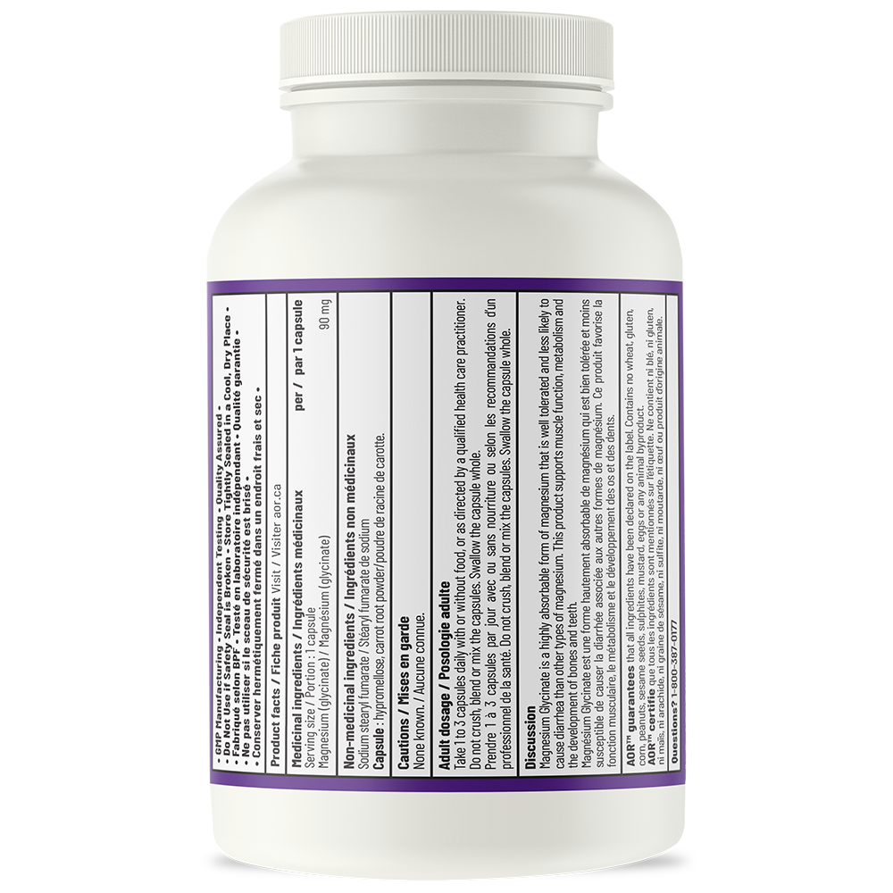 AOR Magnesium Glycinate 90 V Caps- AOR-The Health Store- Default Title