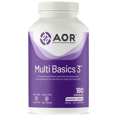AOR Multi Basics 3 Multi-Vitamin & Mineral 180 Caps- AOR-The Health Store- Default Title