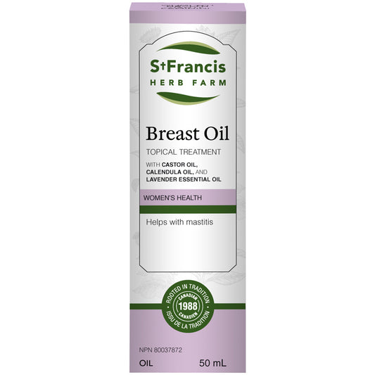 St. Francis Breast Oil Topical Treatment 50mL- ST FRANCIS HERB FARM-The Health Store- Default Title