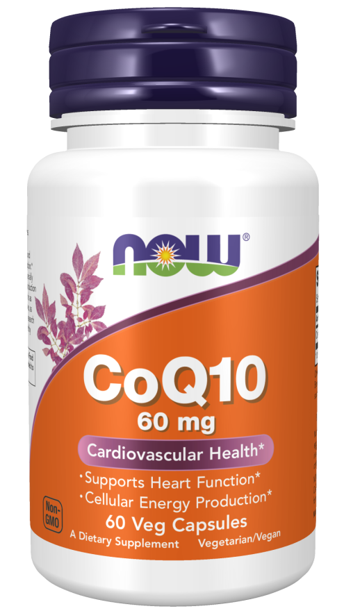 NOW CoQ10 60mg 60 Caps- PURE SOURCE-The Health Store- Default Title