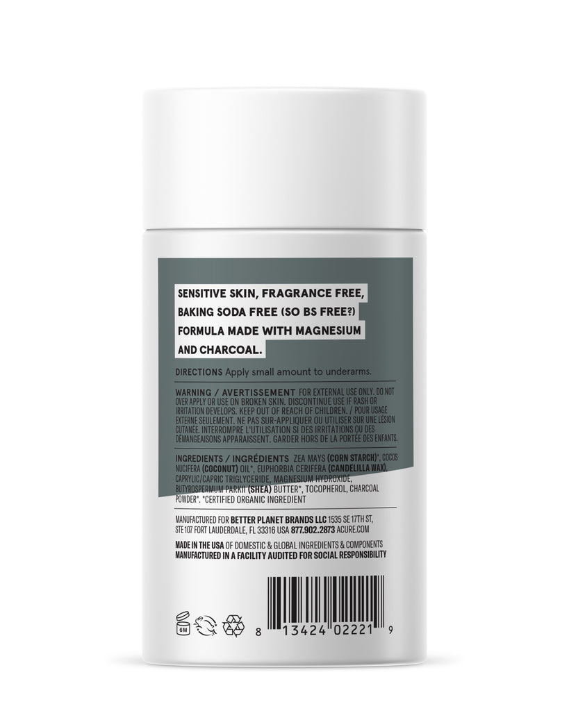 ACURE DEODORANT CHARCOAL&MAGNESIUM- PURITY LIFE-The Health Store- Default Title
