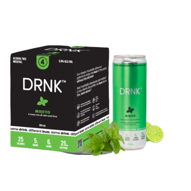 DRNK Alcohol Free Mojito 355ml Pack of 4