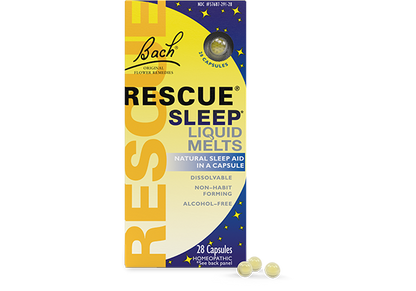 Bach Rescue Sleep Liquid Melts 28 Caps- PURE SOURCE-The Health Store- Default Title