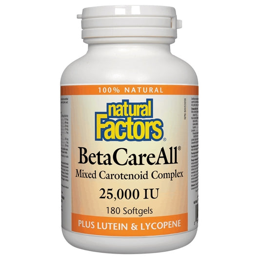Natural Factors BetaCareAll 25000IU 180 Soft Gels