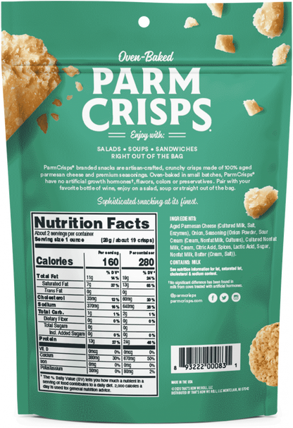 PARM Crisps Sour Cream & Onion 50g- KASSELER FOOD PRODUCTS INC-The Health Store- Default Title