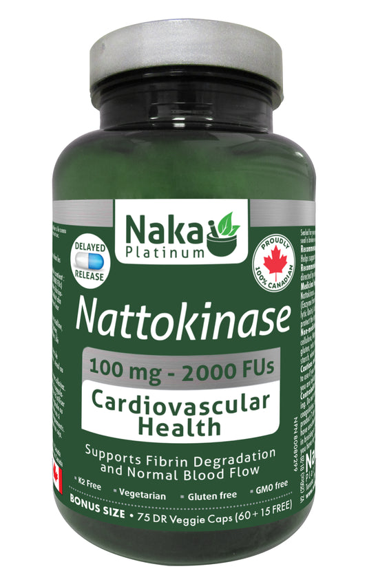 Naka Nattokinase Cardiovascular Health 75 DR V Caps