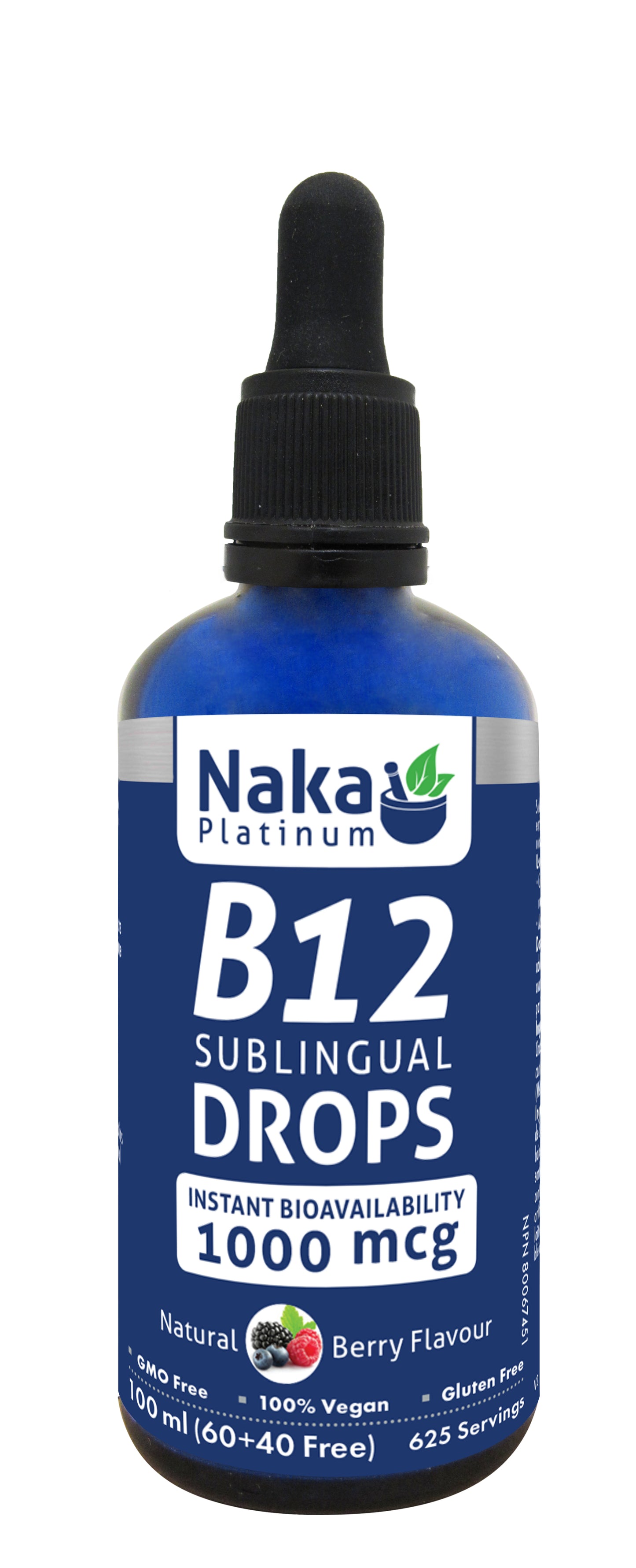 NAKA B12 Sublingual Drops 1000mcg Bioavailability 100mL