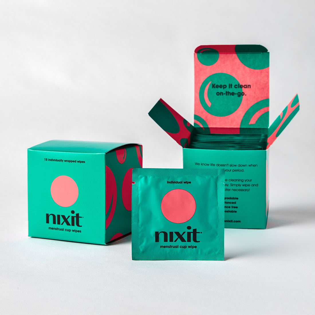 NIX Menstrual Cup Wipes 15 Wipes- PURITY LIFE-The Health Store- Default Title
