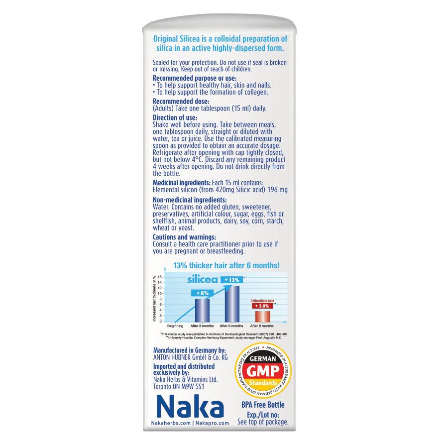 Hubner Silicea Colloidal Gel- NAKA ORIGINAL-The Health Store- 500ml