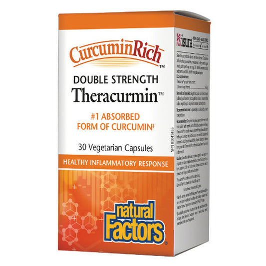 Natural Factors Theracurmin Double Strength Curcumin 30 V Caps