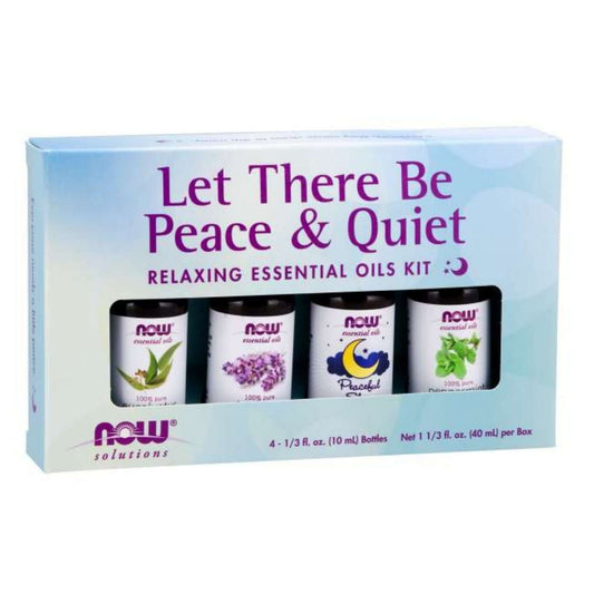 NOW Peace & Quiet Essential Oils Kit 4 x 10mL- PURE SOURCE-The Health Store- Default Title