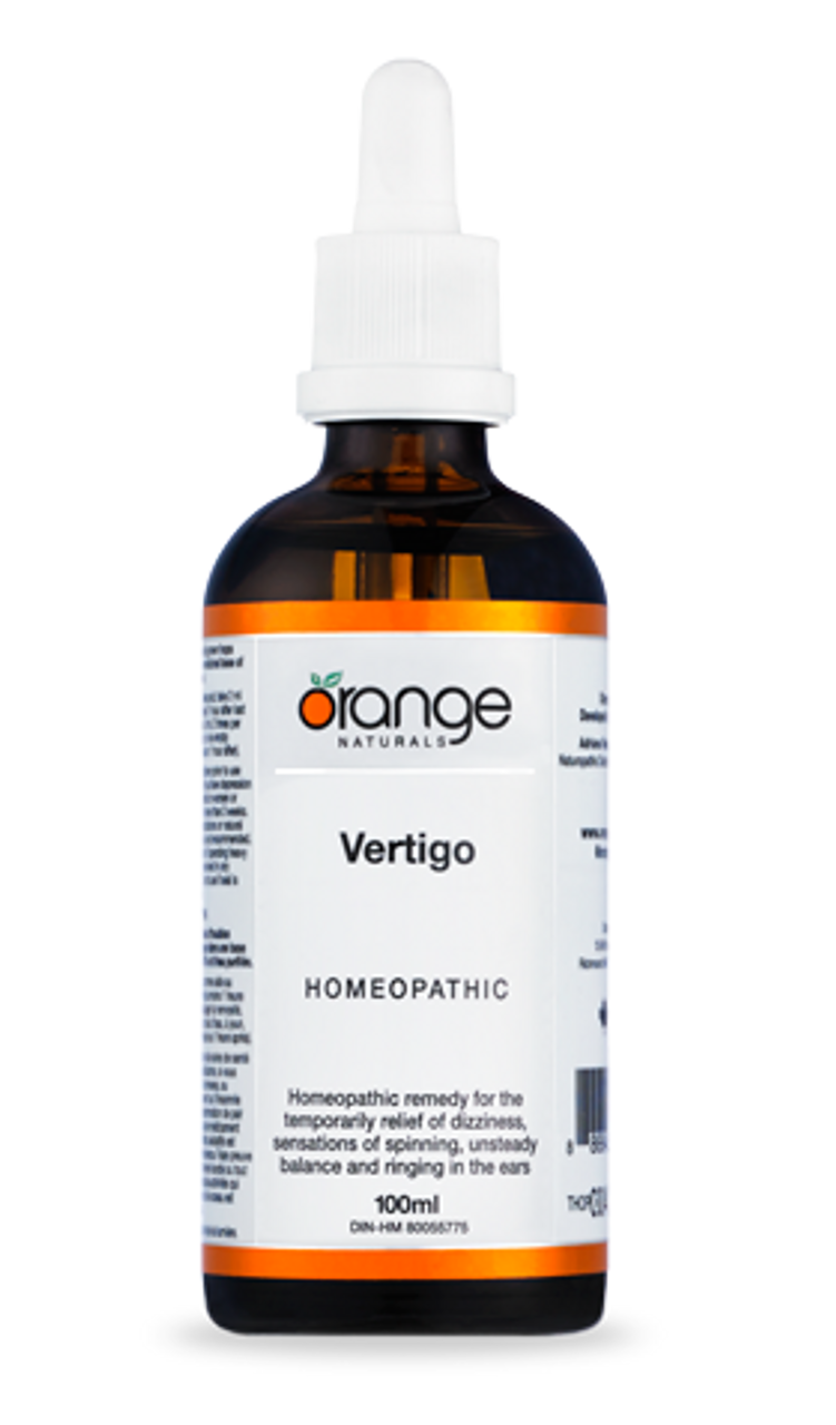 Orange Naturals Vertigo Remedy Homeopathic Drops 100mL- CANPREV-The Health Store- Default Title