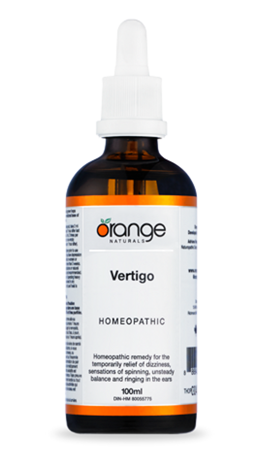 Orange Naturals Vertigo Remedy Homeopathic Drops 100mL- CANPREV-The Health Store- Default Title