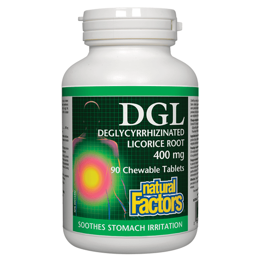 Natural Factors DGL 400MG 90 Chewable Tabs