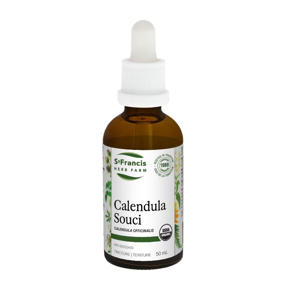 St. Francis Calendula Souci Tincture 50mL- ST FRANCIS HERB FARM-The Health Store- Default Title
