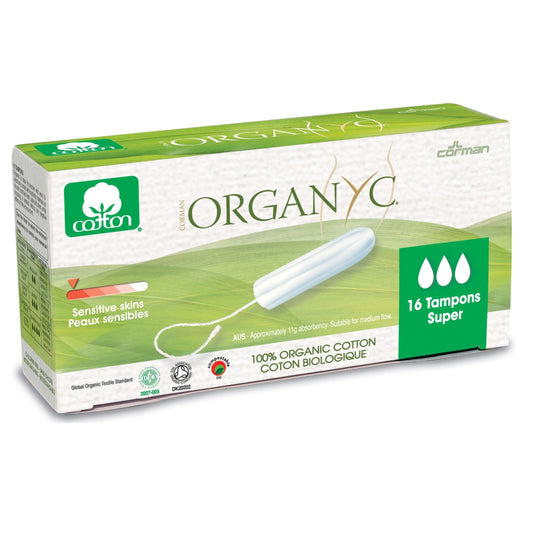 Organ(y)c Tampons Super 16 Pack- PURITY LIFE-The Health Store- Default Title