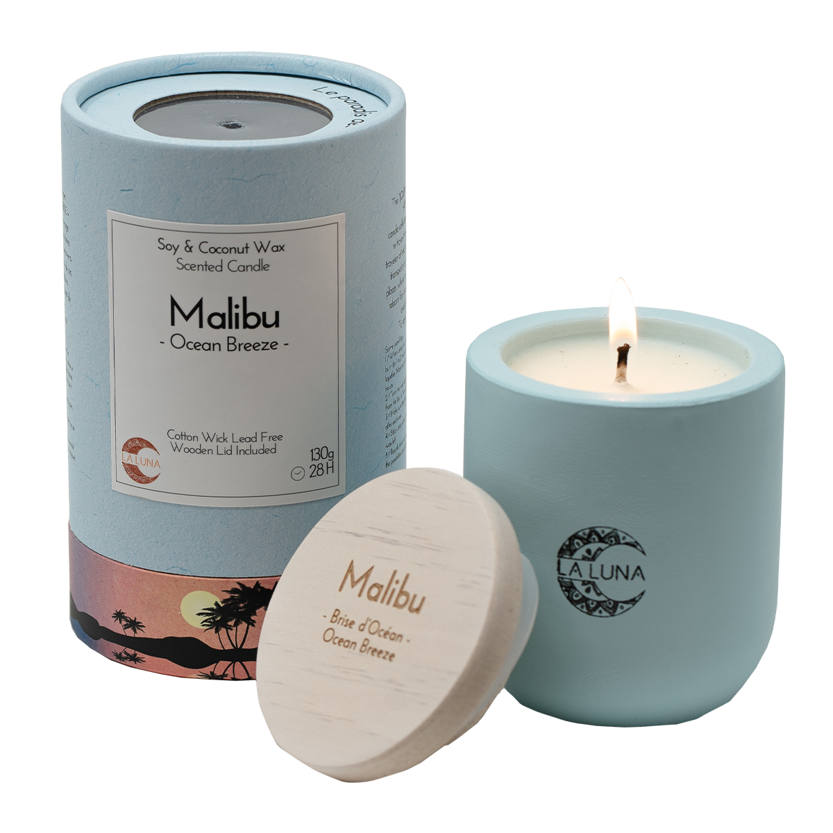 La Luna Malibu Ocean Breeze Soy Candle 130g