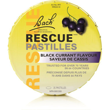 BACH Rescue Black Currant 35 Pastilles- PURITY LIFE-The Health Store- Default Title