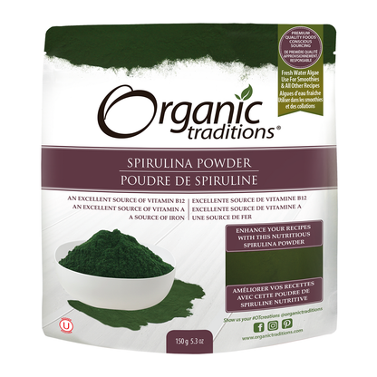 Organic Traditions Spirulina Powder 150g- PURITY LIFE-The Health Store- Default Title