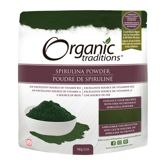 Organic Traditions Spirulina Powder 150g- PURITY LIFE-The Health Store- Default Title