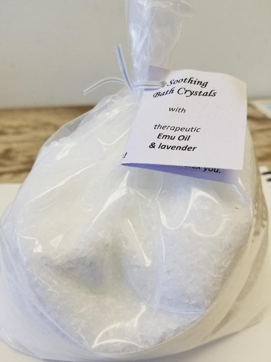 SIMP EMUzing Soothing Bath Crystals with Emu Oil & lavender 3 lb Bag- TAVISTOCK EMU PRODUCTS-The Health Store- Default Title
