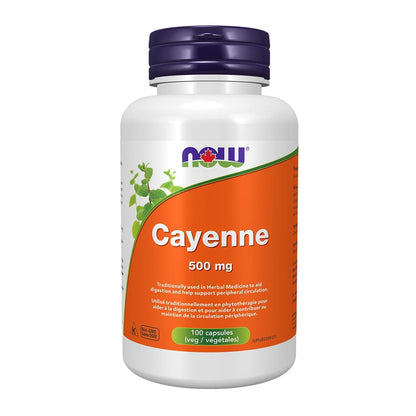 NOW Cayenne 500mg 100 V Caps- PURE SOURCE-The Health Store- Default Title