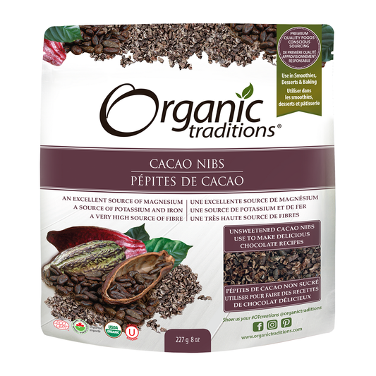 Organic Traditions Cacao Nibs 227g- PURITY LIFE-The Health Store- Default Title