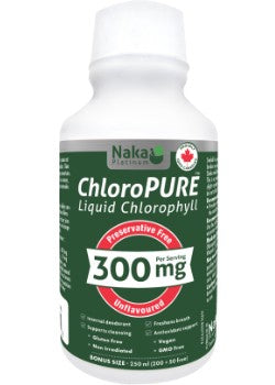 Naka Chloropure Liquid Chlorophyll 300mg per serving 250mL