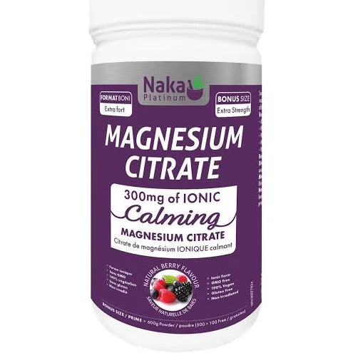 Naka Magnesium Citrate 600g Berry Flavour