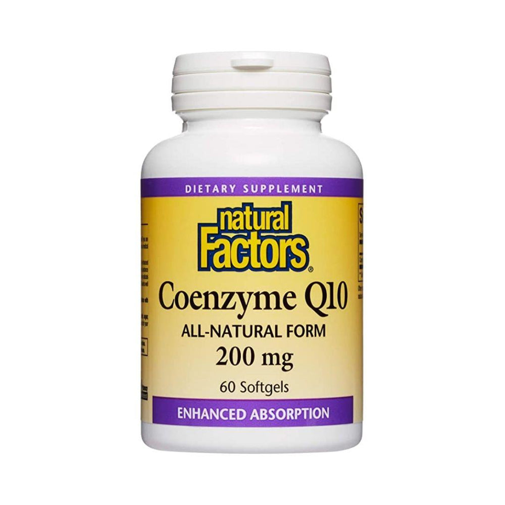 Natural Factors Coenzyme Q10 200mg 60 Soft Gels