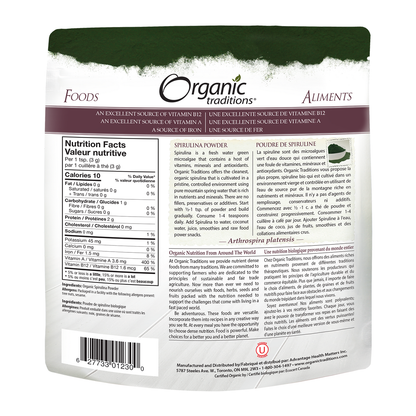 Organic Traditions Spirulina Powder 150g- PURITY LIFE-The Health Store- Default Title