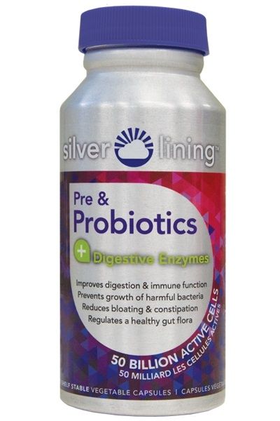 Silver Lining Pre & Probiotics 120 V Caps- HEDLEY ENTERPRISES-The Health Store- Default Title