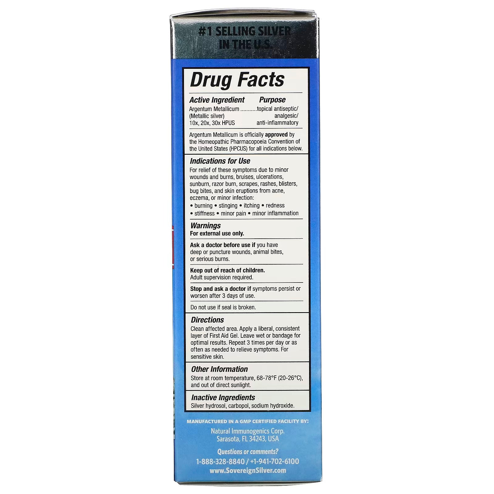 SOV Topical Healing First Aid Gel 59mL- PURITY LIFE-The Health Store- Default Title